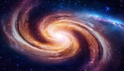 exploring the vibrant swirl of a galaxy filled with glowing stars and cosmic dust