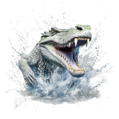 crocodile isolated on white