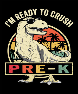 Make the Pre-k design the highlight of your child's wardrobe. This playful and energetic design is perfect as a first day of Pre-k design for 1st day