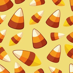 Seamless Candy Corn Pattern vector