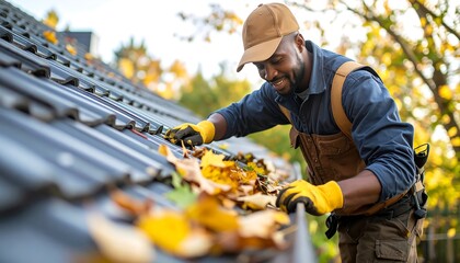 Roof cleaning, fall leaves