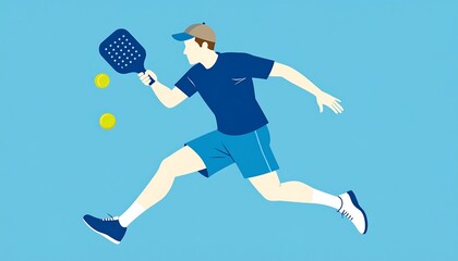 Man playing paddle tennis (1)