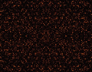 Black glitter texture with orange sparkles for Halloween festive overlays