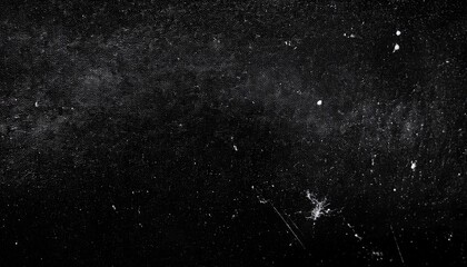 Fototapeta premium black background with scratches and dust starry sky shooting stars texture grainy grunge style high contrast gritty film stock dark mood