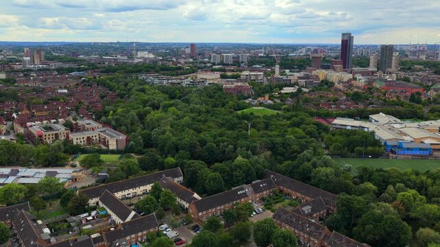 Aerial video of Steve Hill Viewpoint in South East London