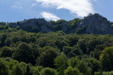 Balkan mountain range, known locally also as Stara planina. The mountain chain of the folded mountains.