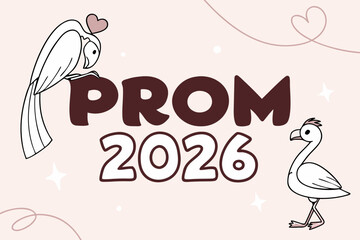 PROM 2026 with Heart Icon
