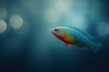 Naklejka premium create striking portraits of top animals against minimalistic backdrop with beautiful bokeh