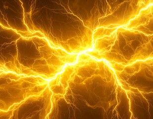 Fototapeta premium Golden lightning