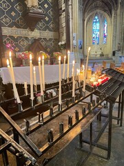 candles in church