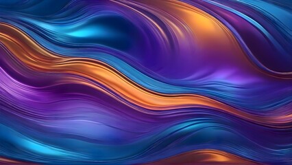 Obraz premium Close-up of a purple and blue abstract background with soft blended gradients creating a calming and harmonious modern artistic design