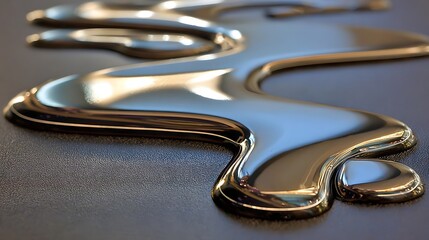 Close-up view of molten metal.