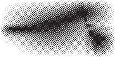 Grunge halftone gradient background. Faded grit noise texture. White and black sand wallpaper. Retro pixelated backdrop. Anime or manga style comic overlay. Vector graphic design textured template