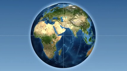Earth globe map