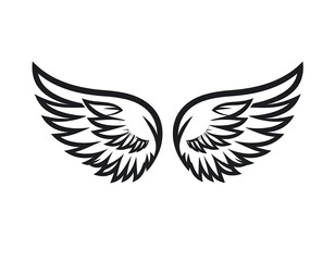 Pair of stylized wings