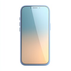 Light-blue smartphone case with a gradient screen