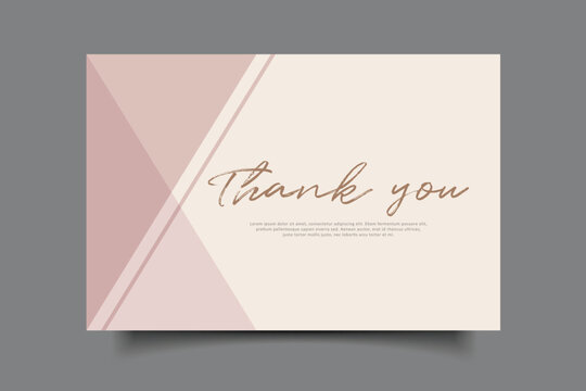 thank you greeting card template design - Powered by Adobe