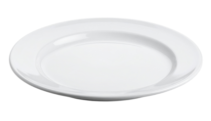 empty plate isolated on transparent background