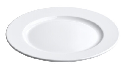 white plate isolated on transparent