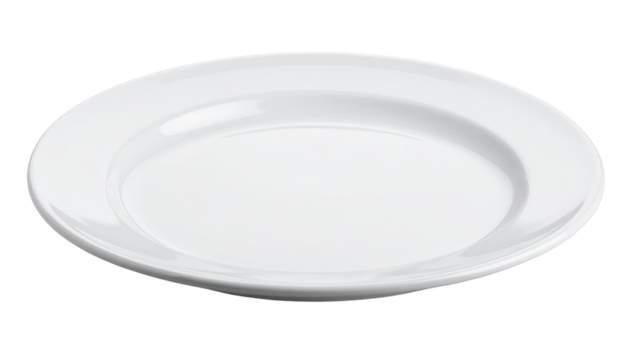 empty plate isolated on transparent background - Powered by Adobe