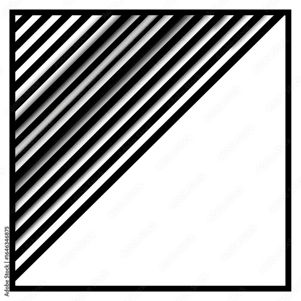 Poster abstract monochrome diagonal lines pattern design graphic background isolated on transprint backgrou