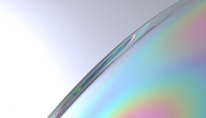 Iridescent Composition Background with Light and Glass Effects
