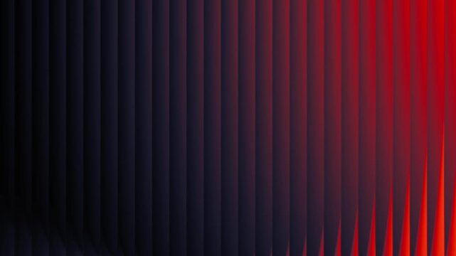 Glass gradient red black &ndash; Abstract glowing striped pattern, futuristic ribbed glass texture on dark background. Smooth glossy surface creates a modern futuristic design, ideal for cyber backgrounds.