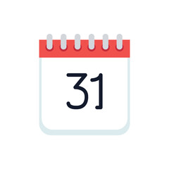 Halloween Calendar Date Vector Icon