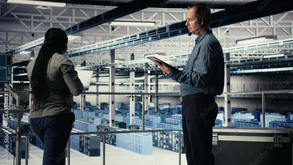 Poster server hub it expert guides clients through setting up secure data backups to protect vital company 