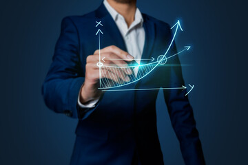 Business growth, progress or success concept. 