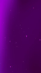 Purple gradient background with scattered pink highlights.