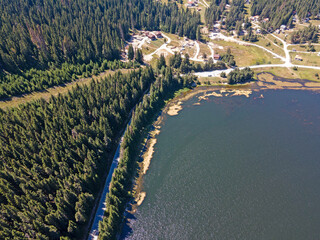 Summer view of Beglika Reservoir, Bulgaria