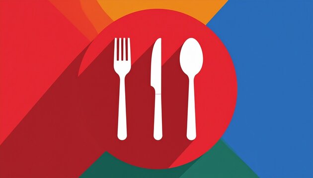 flat icon pack fork, spoon, knife, ladle