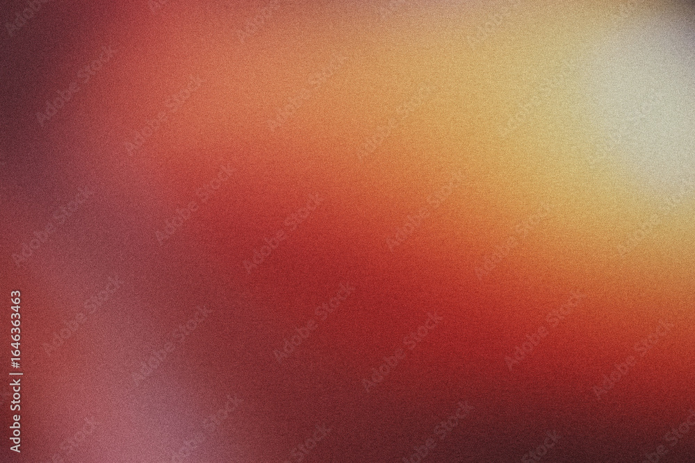 Aufkleber orange grainy texture effect abstract gradient background dark vibrant color flow wave copy space