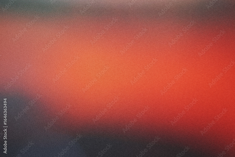 Aufkleber orange grainy texture effect abstract gradient background dark vibrant color flow wave copy space