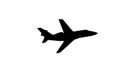 Fototapeta premium Object find airplane silhouette vector image for travel design and aviation themed projects and commercial use free download vector