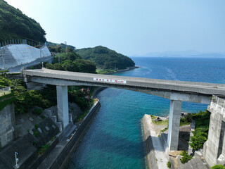 Obraz premium 愛媛県愛南町 船越運河