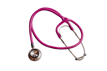Stethoscope isolated on a white background, high-resolution photography, realistic, stock photo. 