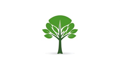 Obraz premium Green tree logo