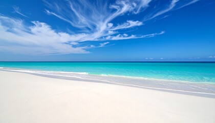 Tropical Beach Paradise with Azure Sea.