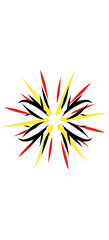 abstract colorful star