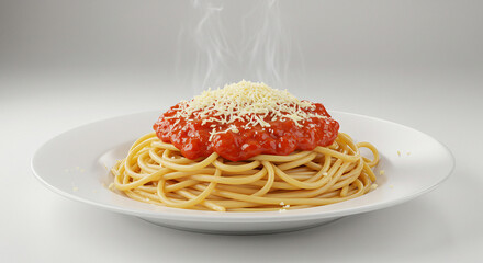 spaghetti with tomato sauce