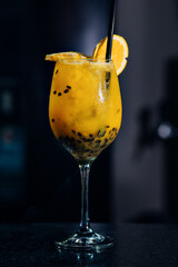cocktail with lemon