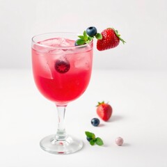 cocktail with strawberry