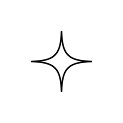 Fototapeta premium Star Shape Icon for User Interface