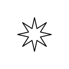 Star Shape Icon for User Interface