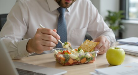 Healthy Office Lunch Delicious Nutritious Salad for Busy Professionals