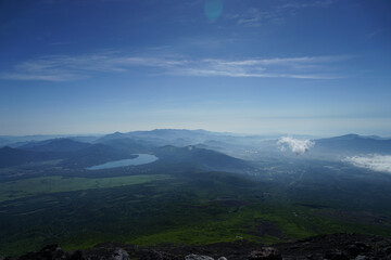 Fototapeta premium Mt. Fuji Hiking Early Summer 