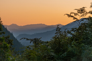 sunrise in the mountains