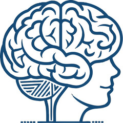 Fototapeta premium Conceptual Icon of the Human Brain and Mind